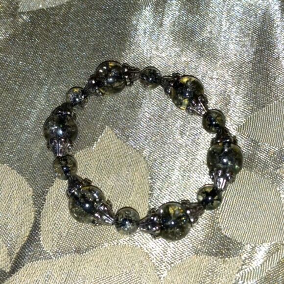 Glass marble handmade bracelet - Picture 2 of 4
